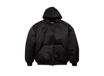 BALENCIAGA Women's Padded Hoodie Jacket "Black"