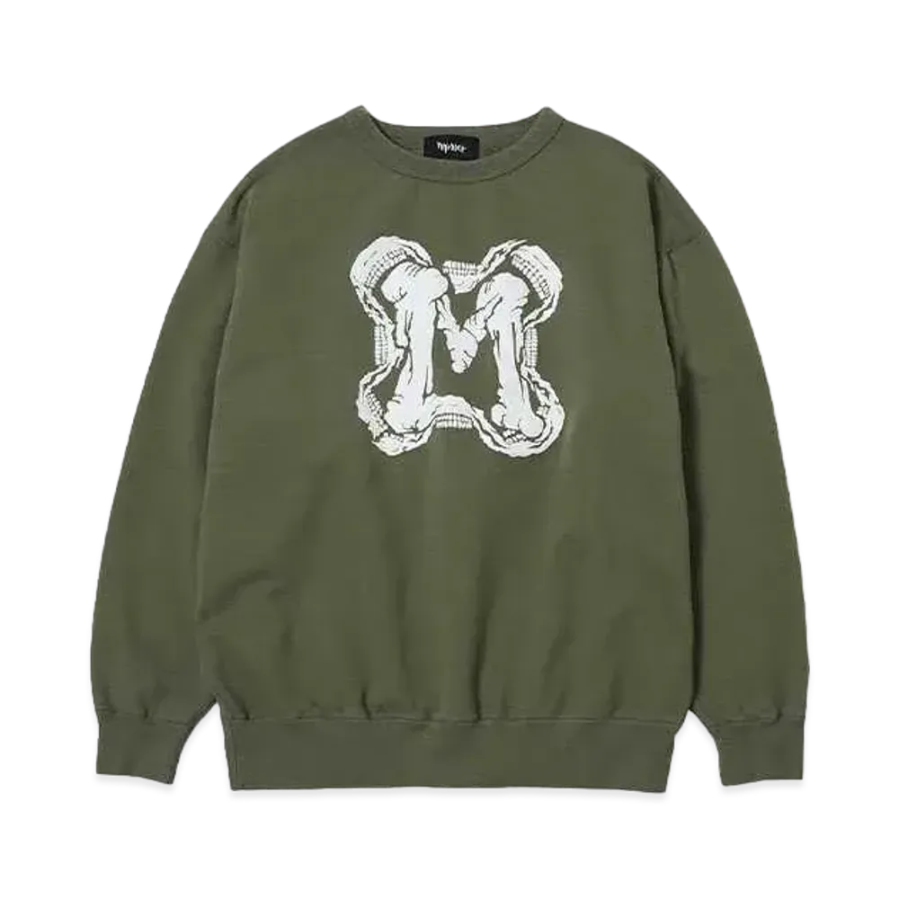 MASSES SWEAT CREW NECROMANCER "OLIVE"