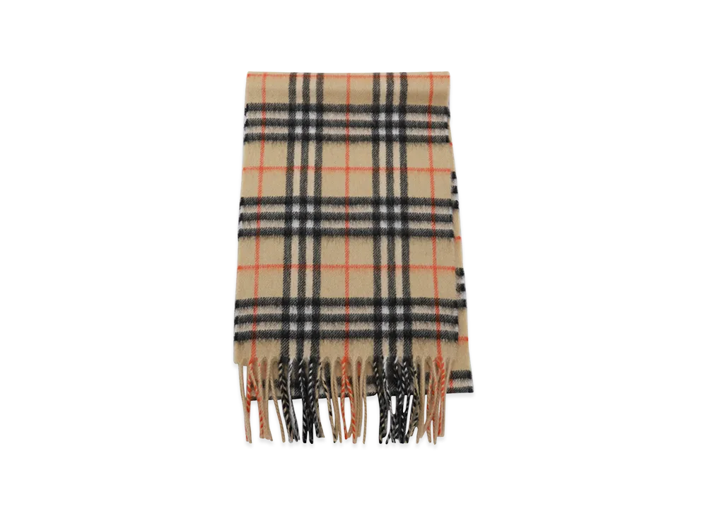 Burberry Kids VTG Check Cash Scarf "Beige"