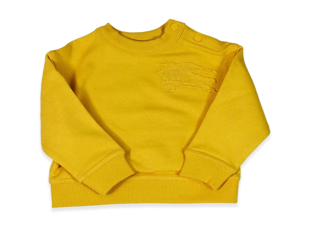 Burberry Kids Cotton Sweatshirt "Yellow"