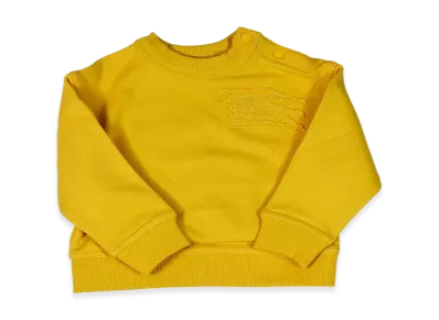 Burberry Kids Cotton Sweatshirt "Yellow"
