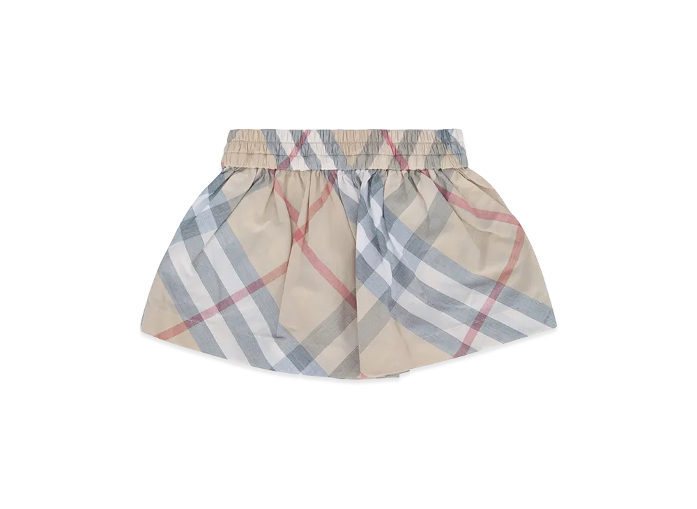 Burberry Kids LG4 Marcy B Check Shorts "Beige"