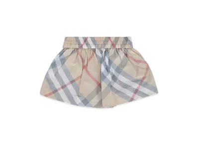Burberry Kids LG4 Marcy B Check Shorts "Beige"