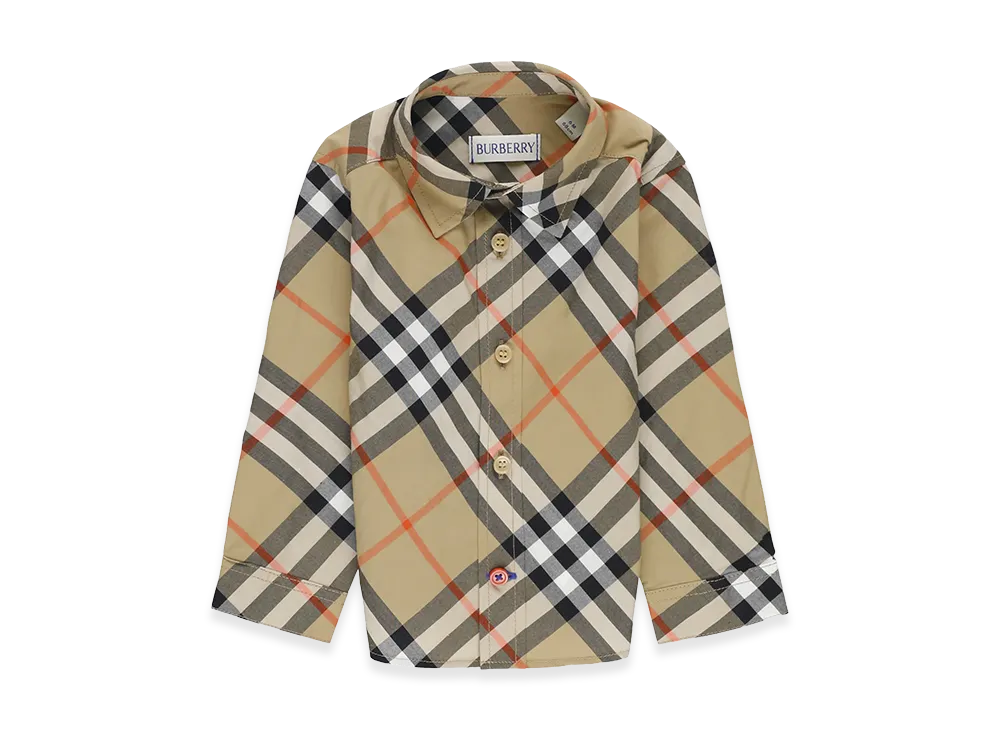 Burberry Kids Shirts "Beige"