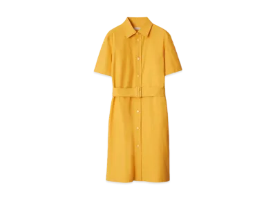 Burberry Women's Cotton Blend Shirt Dress "Sunflower"