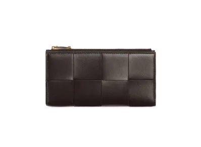 Bottega Veneta Bi-Fold Zip Wallet "Fondant"