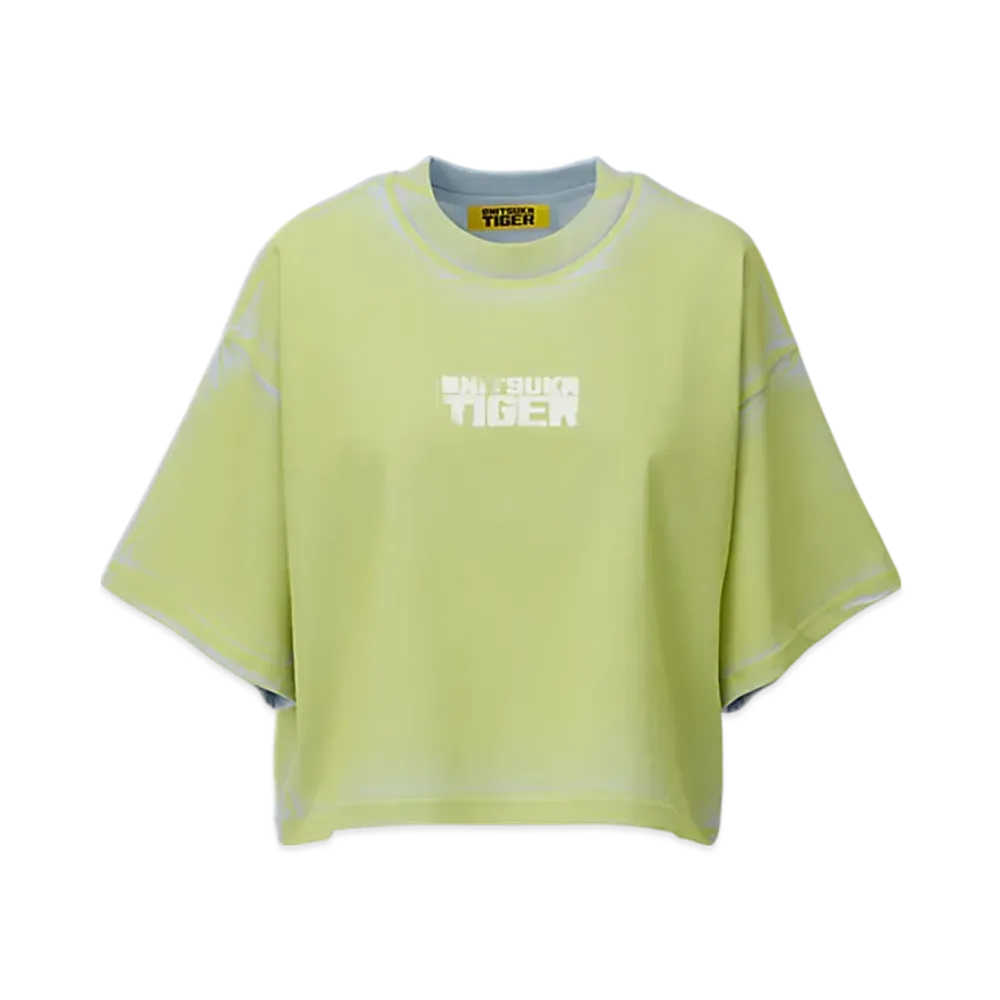 Onitsuka Tiger Women'S Printed Tee "PaleBlue/Yellow"