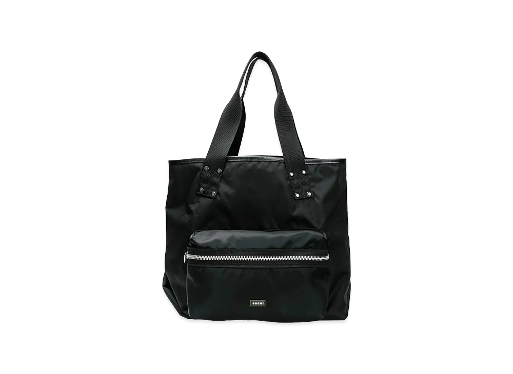 sacai Pocket Tote Bag Large "Black"