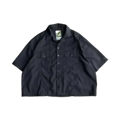 BALLSY.BROTHERS stitch loose wide shirt "BLACK"