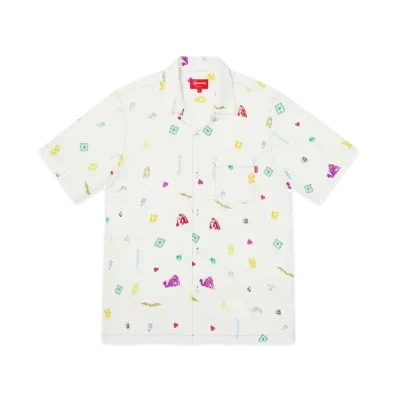 Supreme Deep Space Rayon S/S Shirt "White"