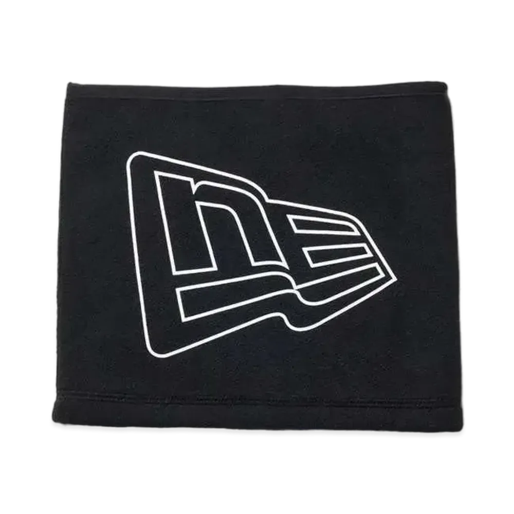 NEW ERA Fleece Neck Warmer Flag Logo Outline "Black"
