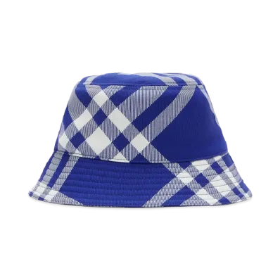 Burberry Women's Embroidered Polyester Blend Bucket Hat "Blue"