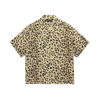 WACKO MARIA Leopard Hawaiian Shirt "Beige"