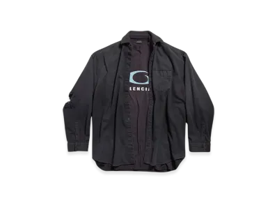 BALENCIAGA Loop Sports Icon Layered Shirt "Black"