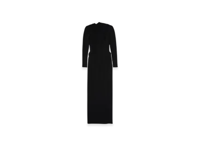 BALENCIAGA Women's Cape Dress "Black"
