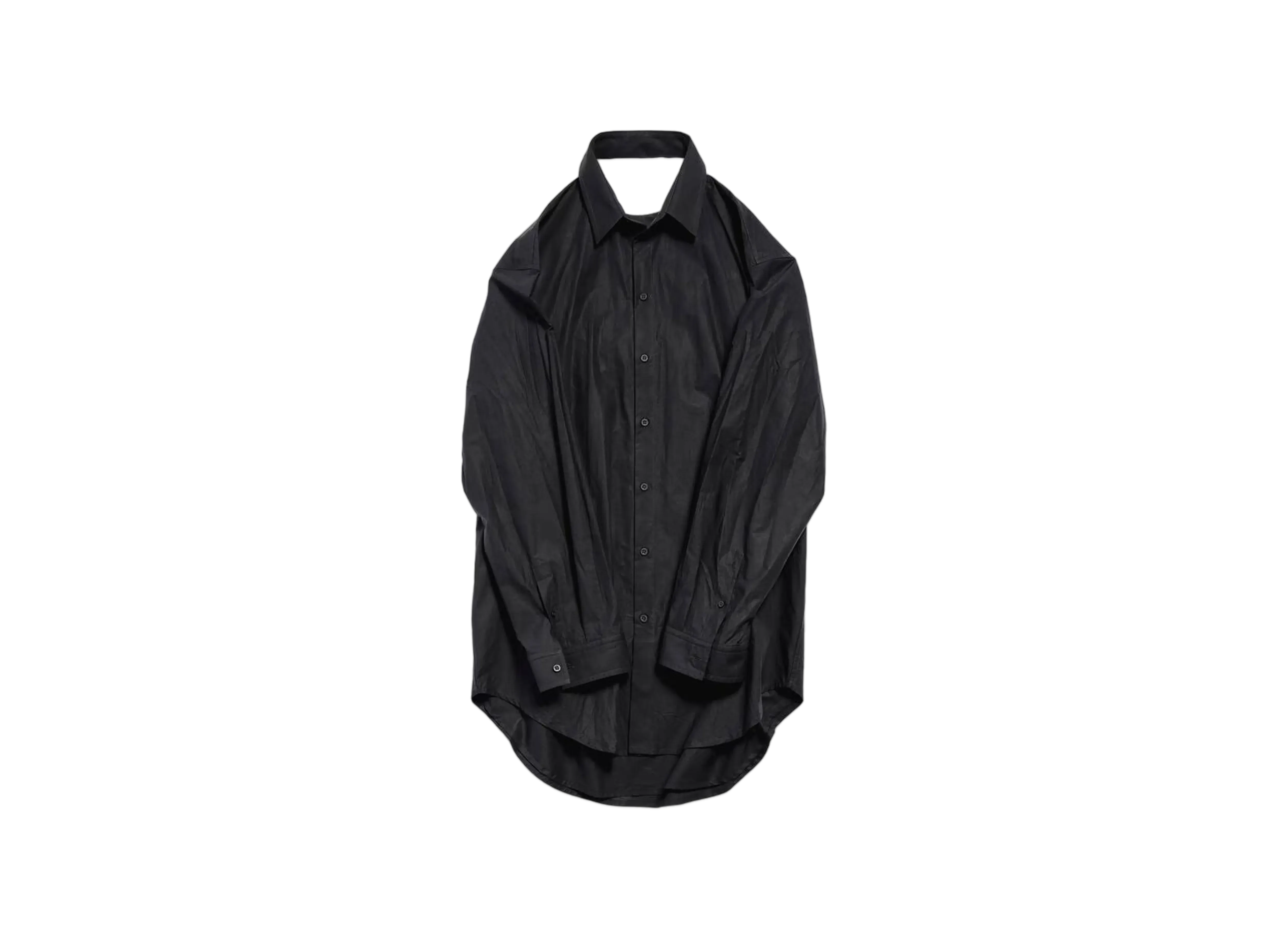 BALENCIAGA Women's Suspended Shirt Dress "Black"