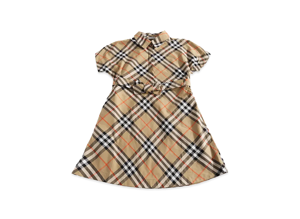 Burberry Kids KG2 Giulietta B Check Dress "Beige"