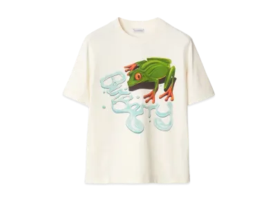 Burberry Women's Frog Cotton T-shirt "Salt"