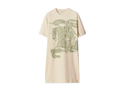 Burberry Women's EKD Cotton T-shirt Dress "Soap"