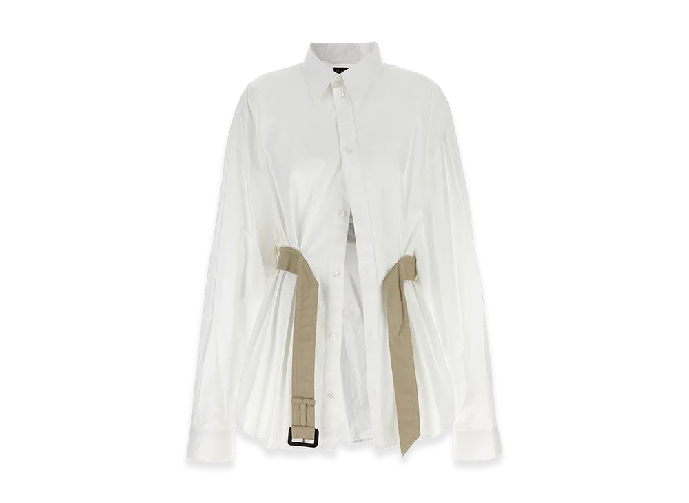 BALENCIAGA Women's Belt Shirt "White"