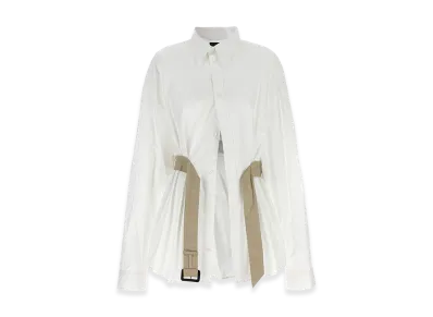 BALENCIAGA Women's Belt Shirt "White"