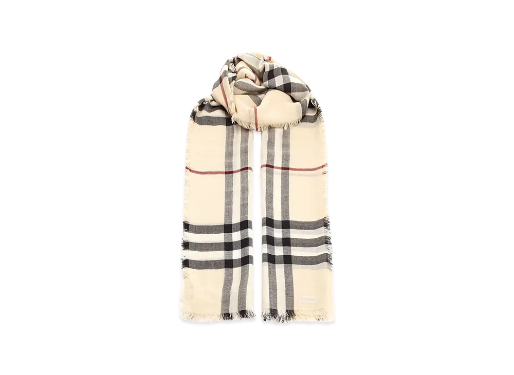 Burberry Embroidered Wool Scarf "Printed"