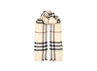Burberry Embroidered Wool Scarf "Printed"