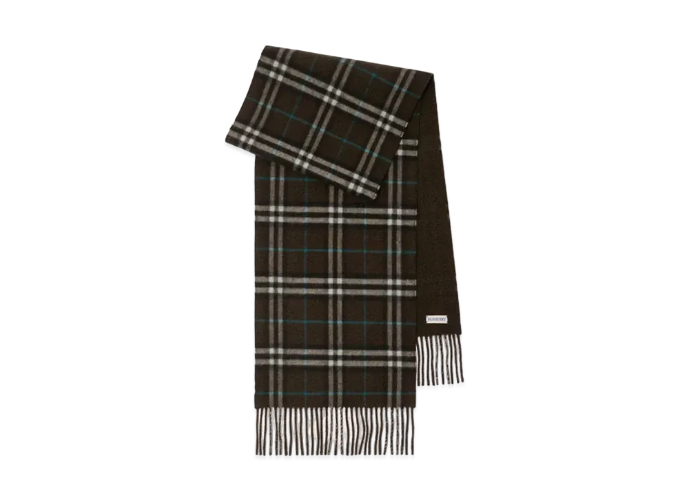 Burberry Reversible Check Cashmere Scarf "Snug"