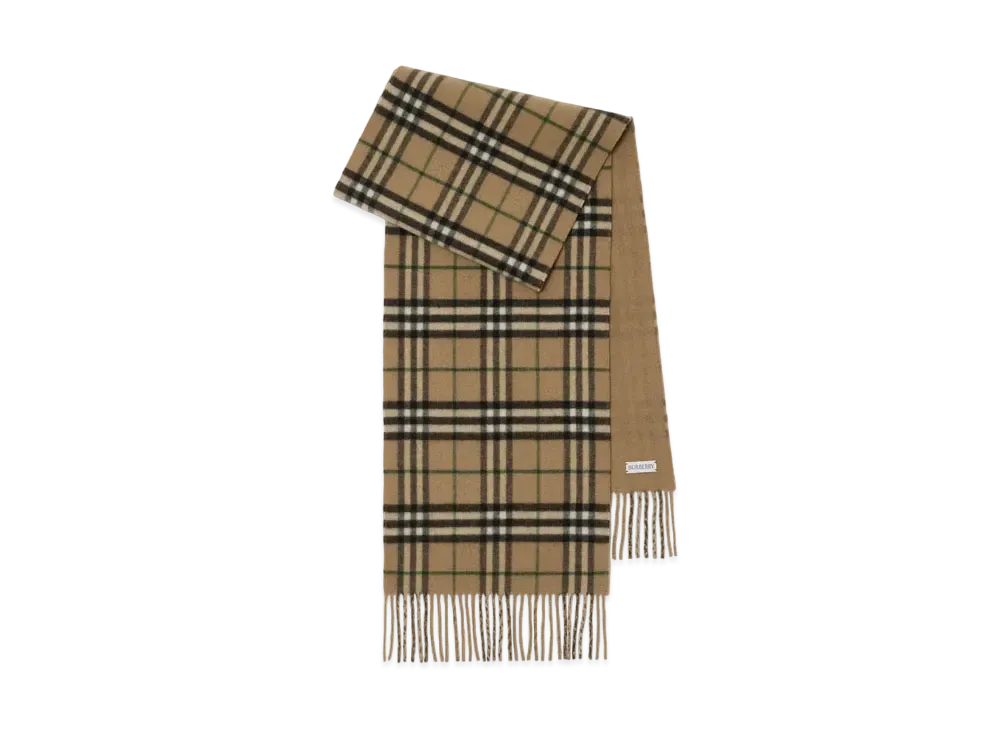 Burberry Reversible Check Cashmere Scarf "Linden"
