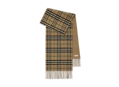 Burberry Reversible Check Cashmere Scarf "Linden"