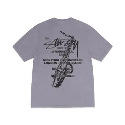 Stussy Beat Sounds Tee Pigment Dyed "Shark"