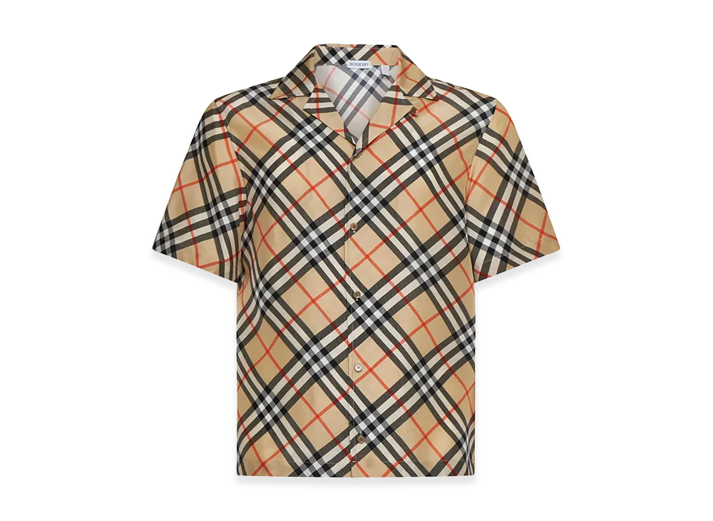 Burberry Printed Silk Shirt "Checked"