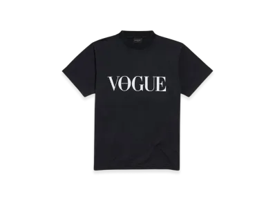 BALENCIAGA Women's | Vogue T-Shirt Small Fit "Black Faded"