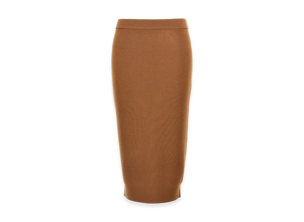Saint Laurent Women's Wool Skirt "Brown"