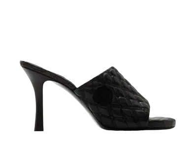 Burberry Women's Leather Quilt Mules "Black"