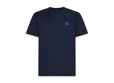 Burberry Navy Cotton T-Shirt "Blue"