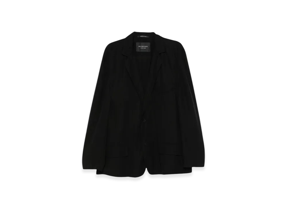 BALENCIAGA Single Breasted Over Fit Jacket "Black"