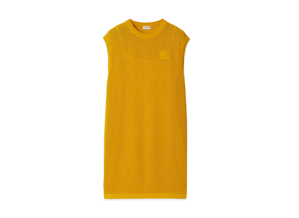 Burberry Women's Cotton Mesh Dress "Sunflower"