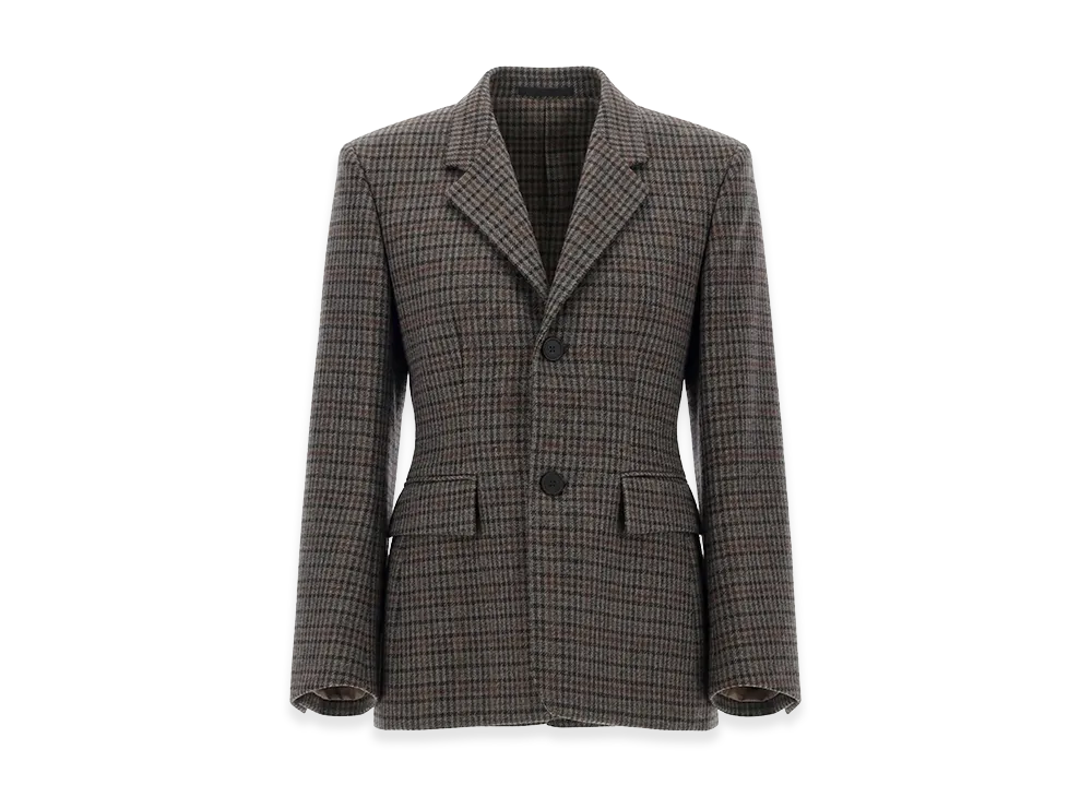 BALENCIAGA Women's Hourglass Blazer "Brown"