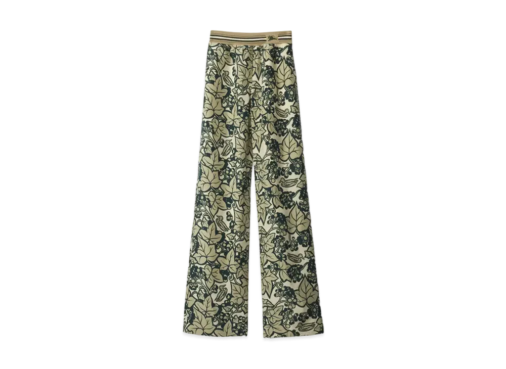 Burberry Women's Ivy Silk Trousers "Safari"