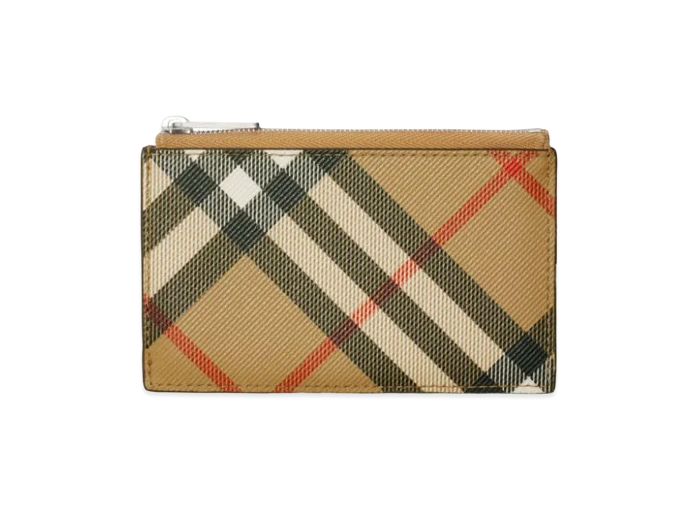 Burberry Printed Canvas Check Card Holder "Printed"