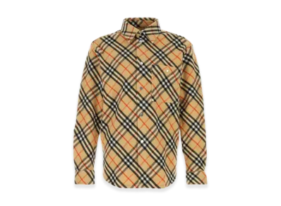 Burberry Embroidered Flannel Shirt "Checked"