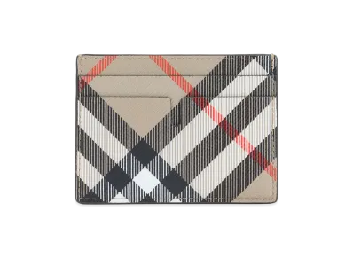 Burberry Card Holder In Burberry Check "Beige"