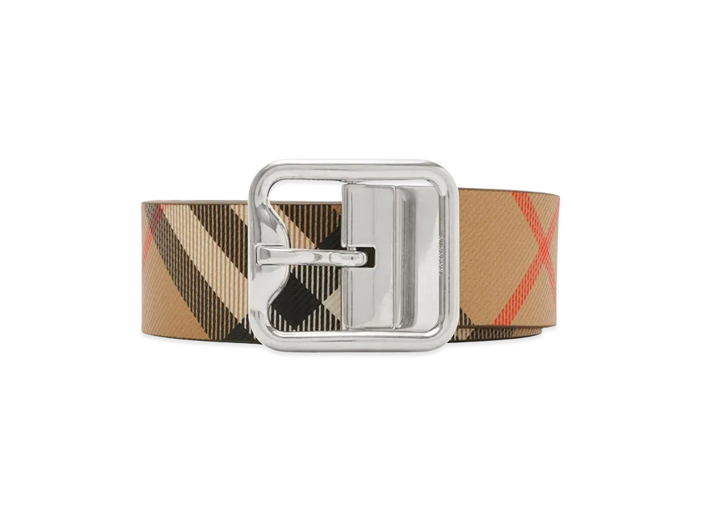 Burberry B Buckle Check Reversible Belt "Printed"