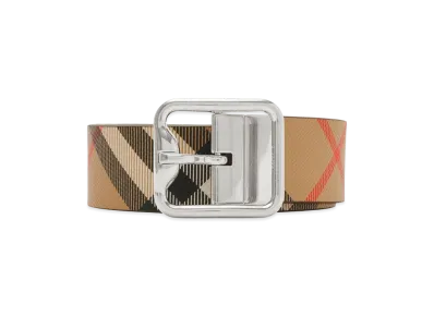 Burberry B Buckle Check Reversible Belt "Printed"