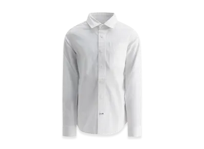 Burberry Kids Ekd Stretch Cotton Shirt "White"