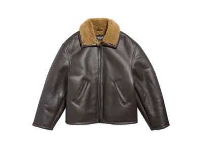BALENCIAGA Women's Aviator Jacket "Brown"