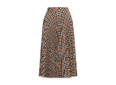 Burberry Women's Embroidered Polyester Blend Skirt "Beige"