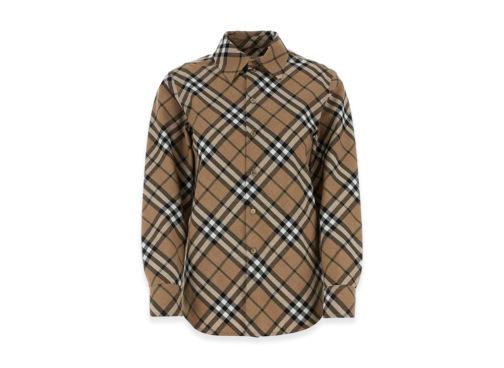 Burberry Women's Embroidered Polyester Blend Shirt "Beige"