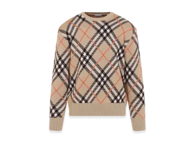 Burberry Women's Check Sweater "Beige"